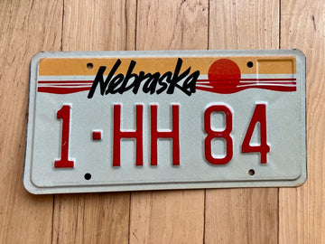 1990 Nebraska License Plate