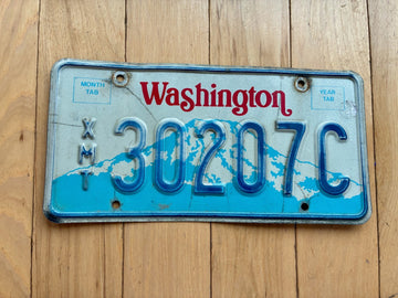 1987 Washington State County Exempt License Plate