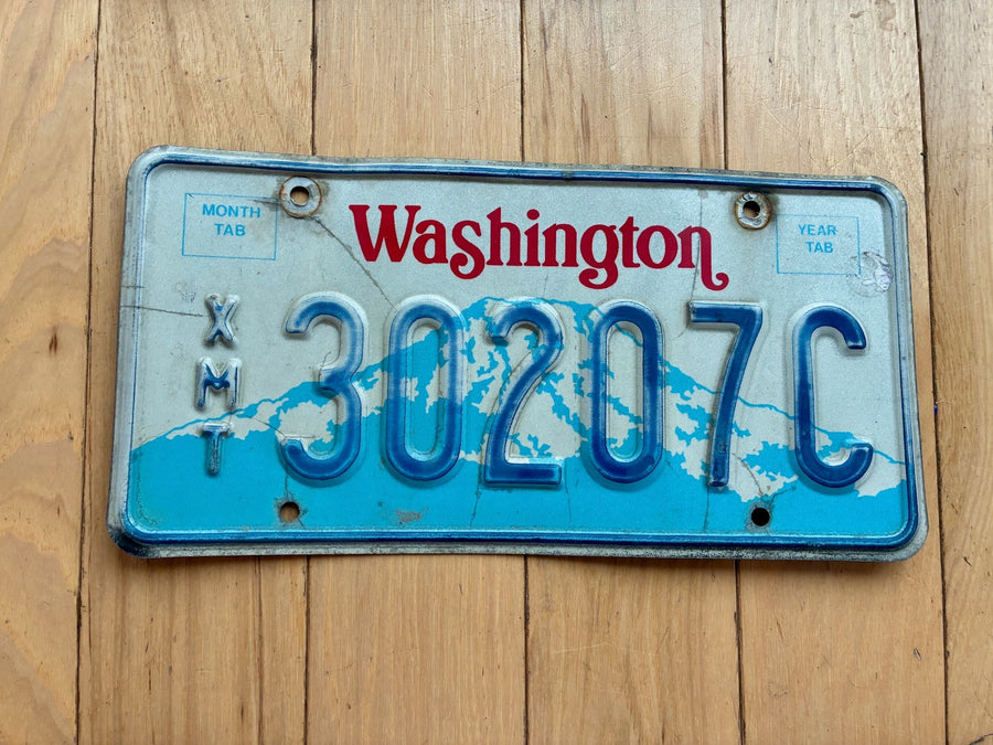 1987 Washington State County Exempt License Plate