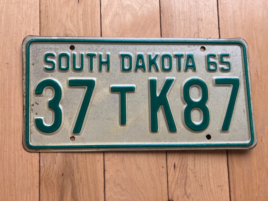 1965 South Dakota Truck License Plate