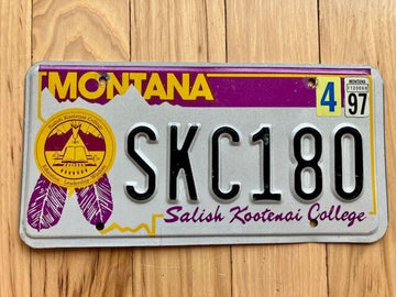 1997 Montana Salish Kootenai College License Plate