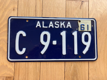 1961 Alaska License Plate