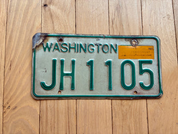 1968 to 1986 Washington State Trailer License Plate - Check W/ DOL First For YOM