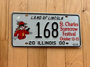 2000 Illinois St Charles Scarecrow Festival Special Event License Plate