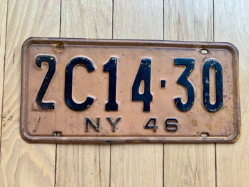 1946 New York License Plate