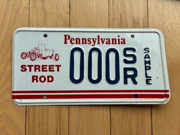 1981 Pennsylvania Street Rod Sample License Plate