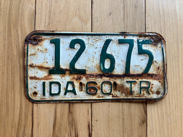 1960 Idaho Trailer License Plate
