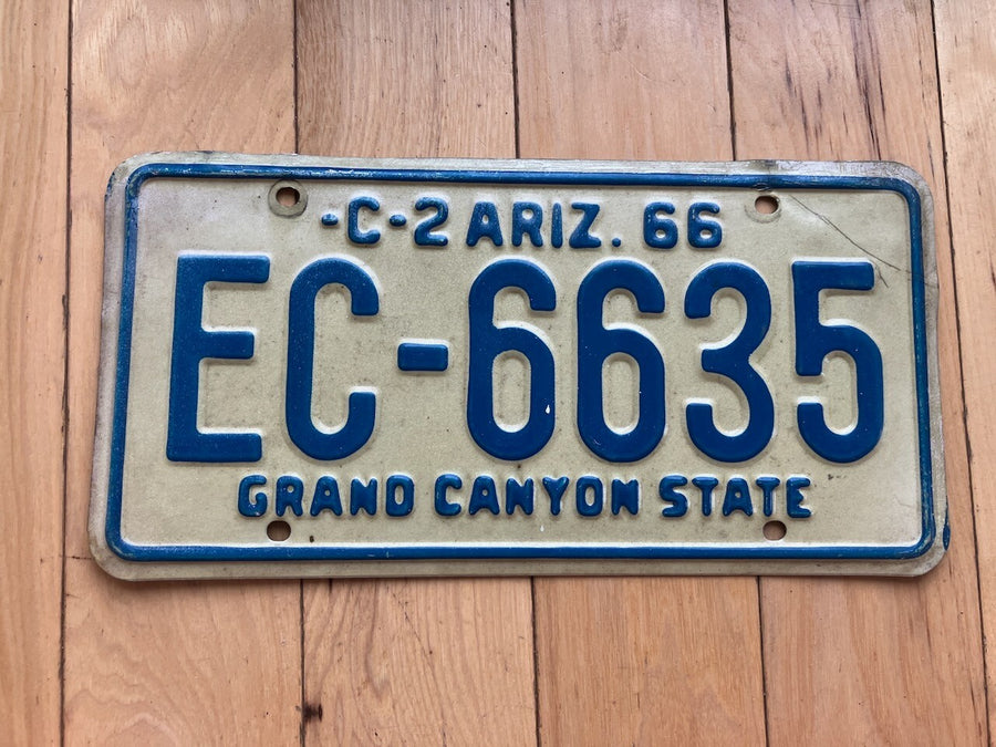 1966 Arizona Commercial License Plate