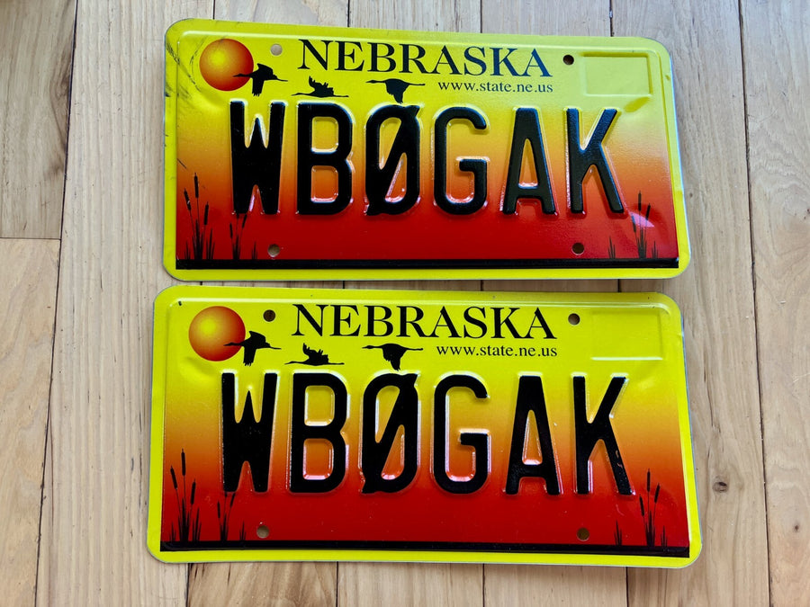 Pair of 2005 Nebraska Amateur Radio License Plates