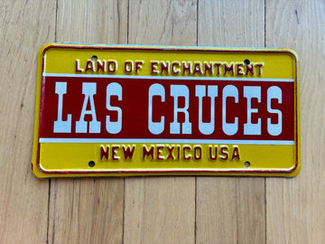 1970s New Mexico Las Cruces Booster License Plate