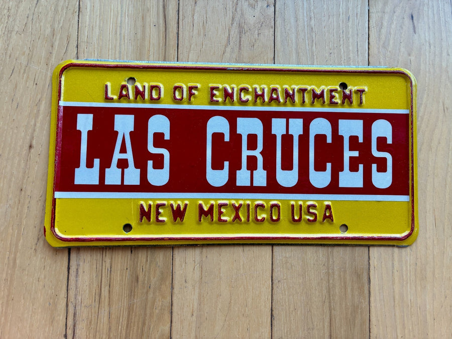 1970s New Mexico Las Cruces Booster License Plate