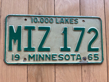 1965 Minnesota License Plate
