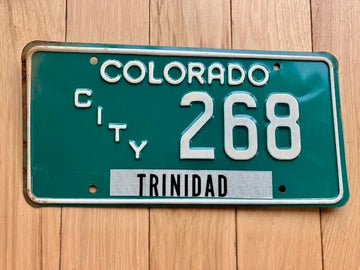 1983 to 1994 Base Colorado City License Plate
