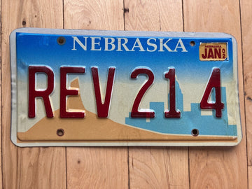 2002 Nebraska License Plate