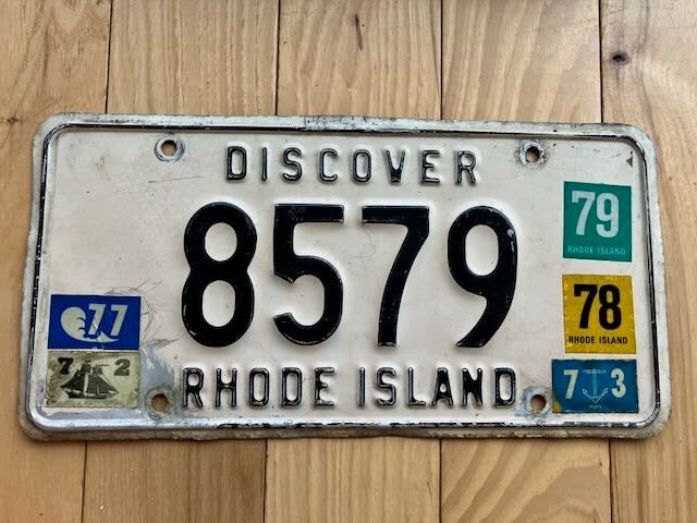 1973 Rhode Island License Plate