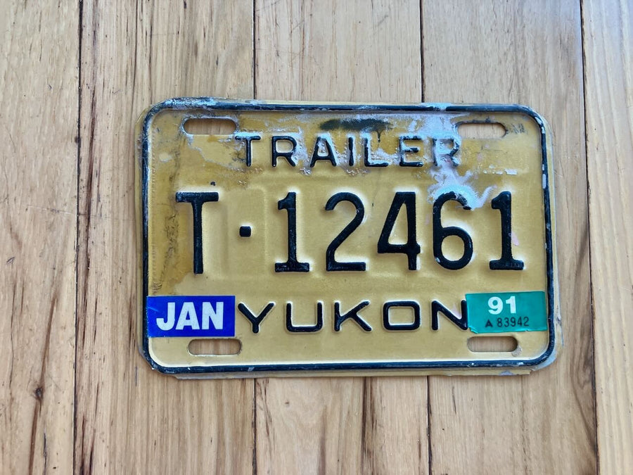1976 Yukon Trailer License Plate