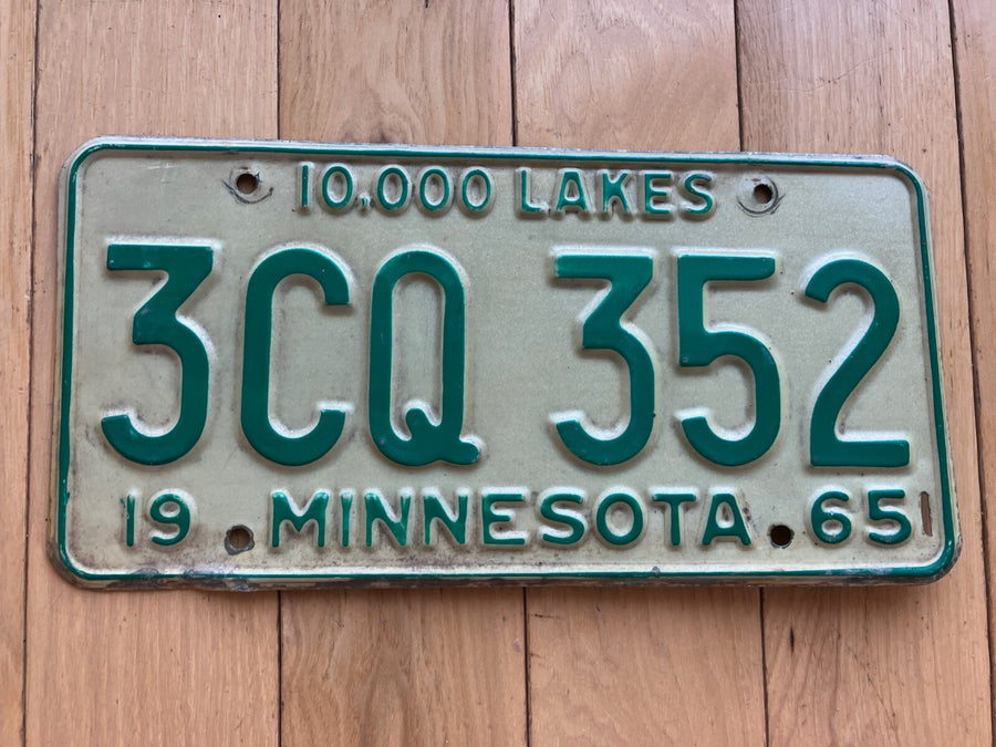 1965 Minnesota License Plate