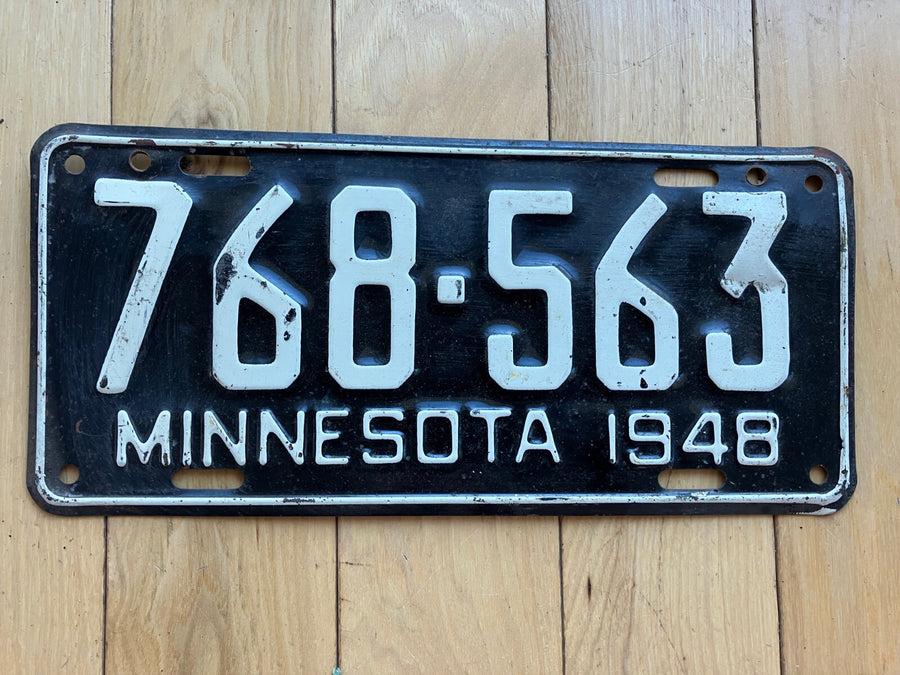1948 Minnesota License Plate