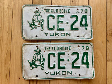Pair of 1978 Yukon License Plates