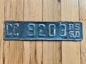 1950 Washington State Common Carrier License Plate