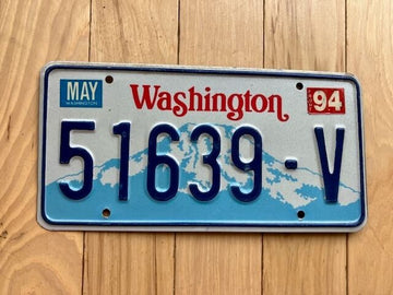 1994 Washington State Truck License Plate (Check With DOL First For YOM)
