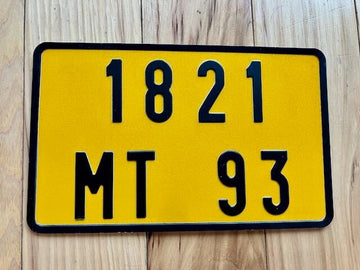 1998 Drancy France Motorcycle License Plate