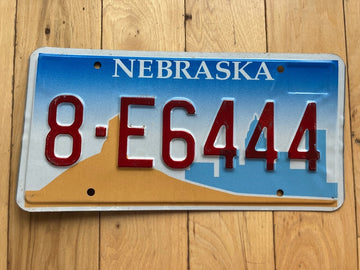 2001 Nebraska License Plate