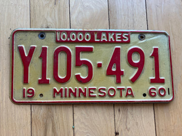 1960 Minnesota License Plate