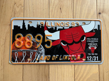 1993 Illinois State Fair Chicago Bulls Special Event License Plate