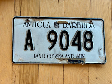 2000 Antigua & Barbuda Passenger License Plate