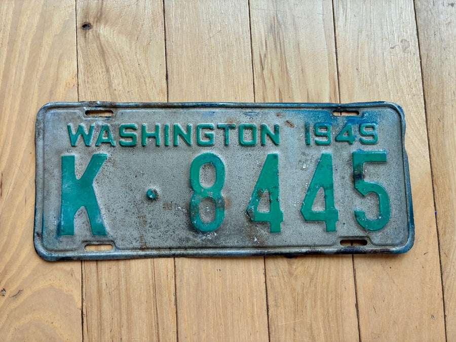 1949 Washington State License Plate