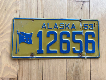 1953 Alaska License Plate