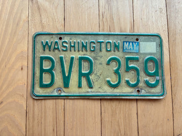 1968 to 1986 Washington State License Plate - Check With DOL First For YOM