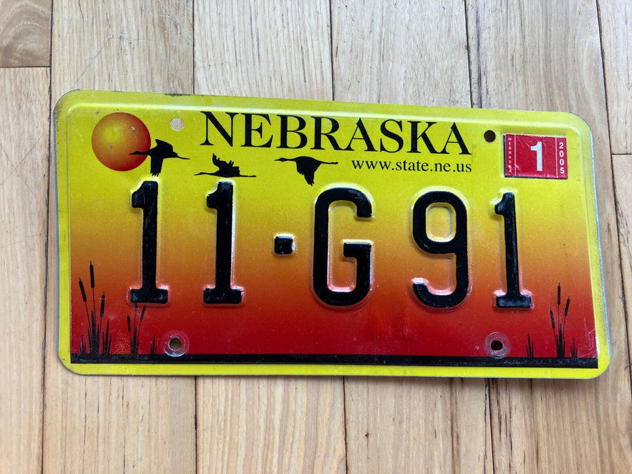 2005 Nebraska License Plate