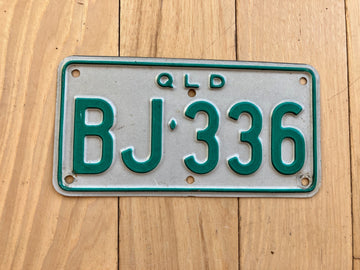 1970's Queensland Australia Motorcycle License Plate