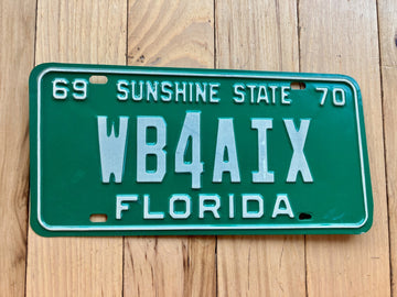 1969 1970 Florida Amateur Radio License Plate