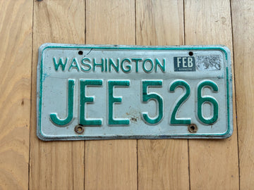1968 to 1986 Washington State License Plate - Check With DOL First For YOM