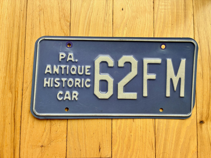 1970s 1980s Pennsylvania Antique Vehicle License Plate