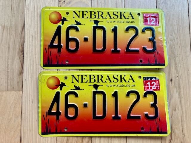 Pair of 2005 Nebraska License Plates