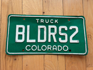 1990s Colorado Vanity License Plate - BLDRS2
