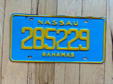 1997 Base Nassau Bahamas License Plate