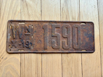 1919 Washington State License Plate