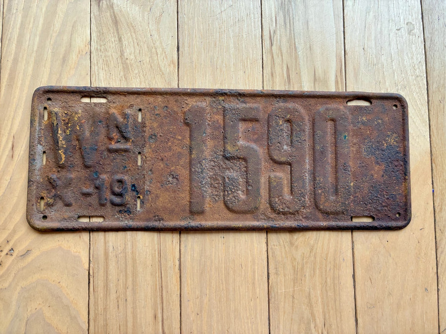 1919 Washington State License Plate