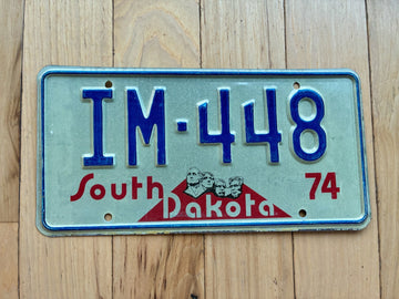 1974 South Dakota Implement License Plate