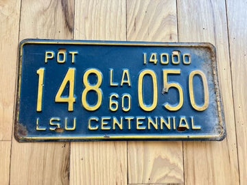 1960 Louisiana License Plate
