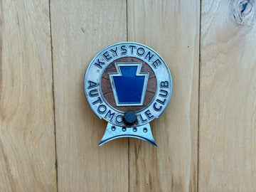 Vintage 1950s Keystone Pennsylvania Automobile Club License Plate Topper