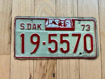 1973 South Dakota License Plate