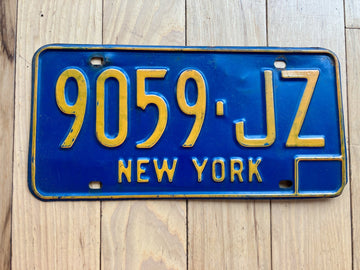 1966 Base New York License Plate