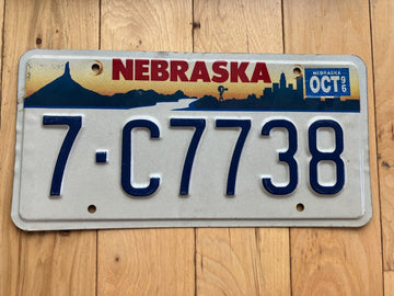 1996 Nebraska License Plate