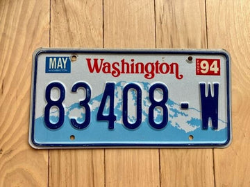 1994 Washington State Truck License Plate (Check With DOL First For YOM)